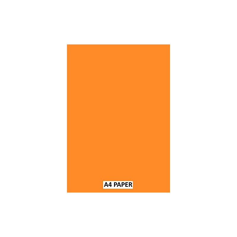 Fluorescent Orange A4 Paper 80gsm Sheets - Arts and Crafts