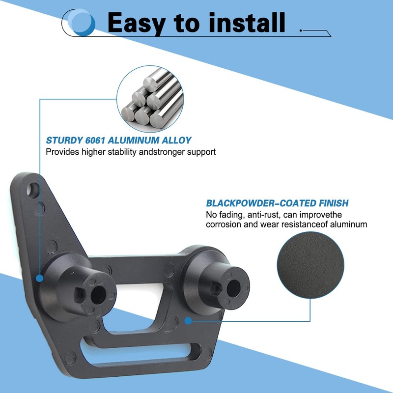 KMFCDAE Cowl Mount Dual Light Bracket for Jeep JL Pillar