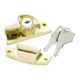 First Watch Security 1400-601 Window Keyed Alike Sash Lock Polished Brass Finish