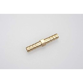Autobahn88 Straight Brass Copper Vacuum Hose Joiner Barbed Coupler Connector, OD=14mm (0.56") (Pack of 2)