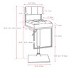CorLiving Bar Stools, White