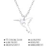 Monkimau Women's Hummingbird Pendant 925 Sterling Silver with 45 cm