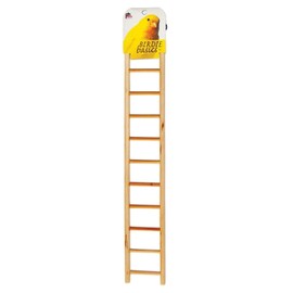 Oakestry BPV386 Birdie Basics 11-Step Wood Ladder for Bird 17-Inch Bird Climbing Toy Bird Ladder for Pets