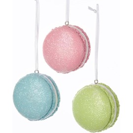 Juego de 3 adornos de Navidad con purpurina en colores pastel, decoraciones de Navidad de caramelo, adornos coloridos para árbol de Navidad, decoraciones para árbol de Navidad, decoración de Navidad en colores pastel, rosa, morado y verde