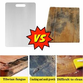 1 piece of stainless steel kitchen cutting board, 304 cutting board,Double-Sided Food Grade Stainless Steel Cutting Board, Chopping Boards for Kitchen