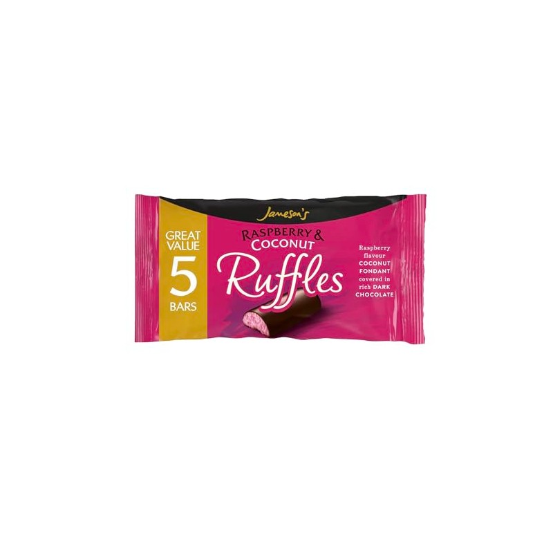 Jamesons Raspberry & Coconut Ruffles 26g 5 Bars