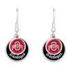 FTH 55427 Ohio State University Buckeyes Double Disk Earrings