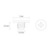 4 Pcs LCD Hinge Screws Back Cover Rear Lid Top