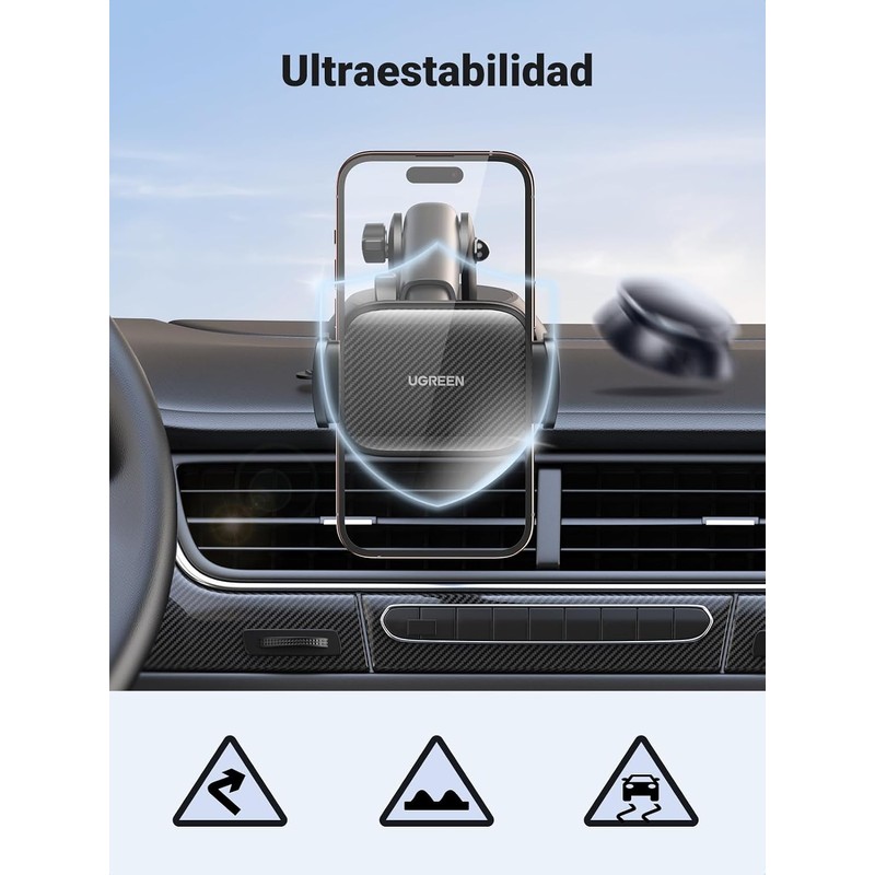 UGREEN Soporte Celular Auto, Base Porta de Automóvil Tablero y