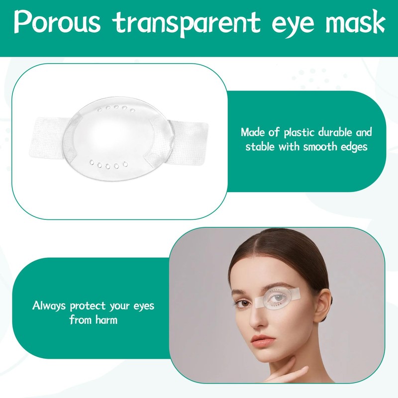 6 Pcs Eye Shield After Cataract Surgery, Transparent Eye Patches