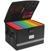 EXLIFBAG File Organizer, Fireproof File Box with Lids, Important Document