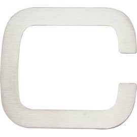 Atlas Homewares PGNC-SS 4-Inch Paragon House Letter-C, Stainless Steel