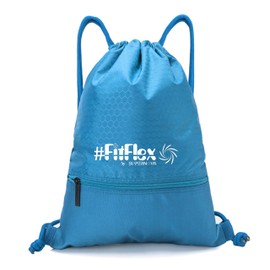 SUPERNOVA Lifestyle Unisex premium quality Waterproof Polyester Sports Gym Travel Drawstring Bag (Light blue)