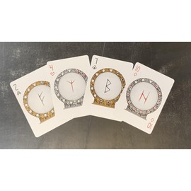 Murphy's Magic Supplies, Inc. Gilded Bicycle Rune V2 Playing Cards