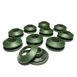 AWAPRO Eyelets Set of 25 Green for Tarpaulins Rust-Proof 28 x 28 x 12 mm Plastic Eyelets for Tarpaulin Pool Tarpaulin