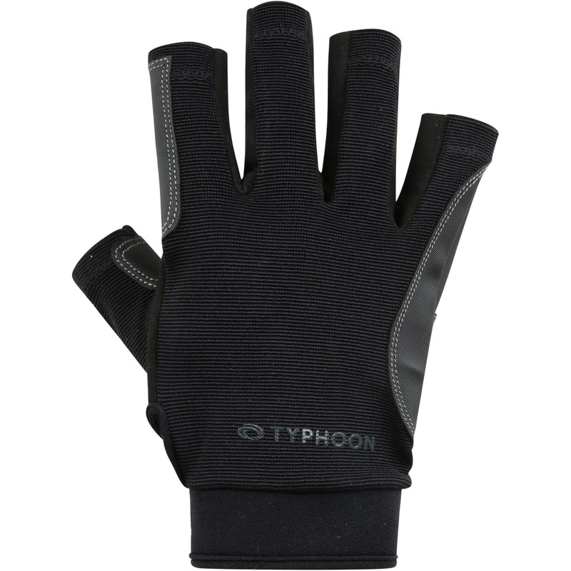 Typhoon Junior Raceline 2.0 Half Finger Sailing Gloves - Black