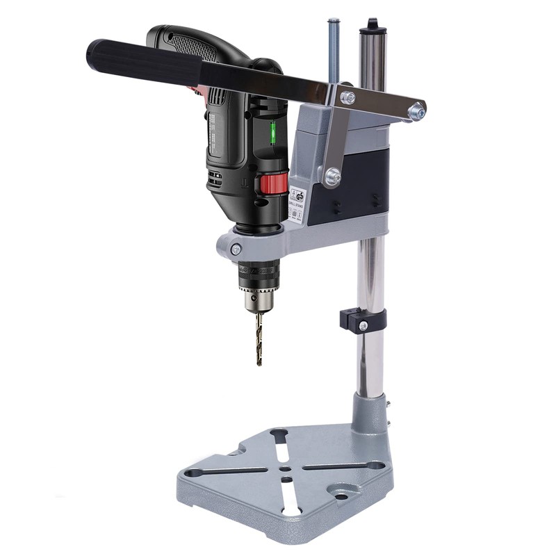 Portable Double Mounting Drill Press Stand Bench Clamp Tool for