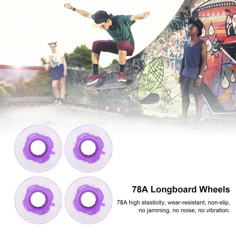 78A 60x45mm HighElastic Skateboard Flash Wheel PU Filling for Longboard