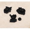 lihonzhi 4pcs Cat Book Enamel Lapel Pins Cute Animal Cat