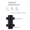 Geieold 2 x Awning Pole Fixing Tube Ground Bracket Windproof