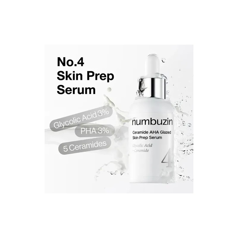 Numbuzin 4 Ceramide Aha Glazed Skin Prep Serum