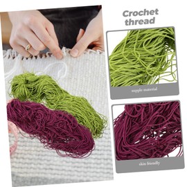 OHPHCALL Bundles of Multi-Function Crochet Yarn Soft and Flexible Ice Silk Knitting Thread for DIY Crafts Weaving and Decorative Projects