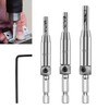 3pcs Self Centering Drill Bit Set, Hinge Pilot Hole Drill