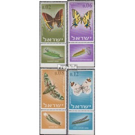 Israel 352-355 with Tab (complete.issue.) unmounted mint/never hinged ** MNH 1965 Butterflies (Stamps for collectors) Butterflies