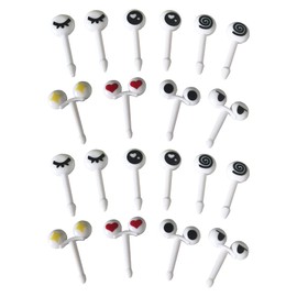 HYMAOME 20pcs Bento Box Fruit Picks Kids Food Toothpicks for Lunchbox, Cute Eye Picks for Sandwiches/Fruit/Melon Balls, Making Meals Fun