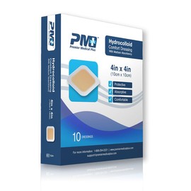 Premier Medical Plus Hydrocolloid Comfort Dressing 4x4 (10 Pack)
