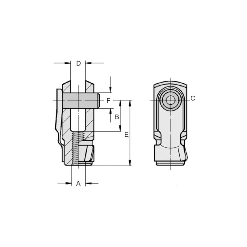 cyclingcolors Clevis Joint, Locking Bolt, ES Bolt for Gas Lift,