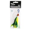 Black Magic Saltwater Chicken Feathered Lure 85mm Double Hook Green/Yellow
