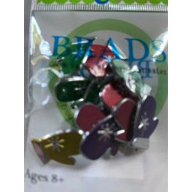 BRADS CHRISTMAS MULTI-COLORED CHRISTMAS MITTENS BRADS - 12PCS - GLOVES MITTENS