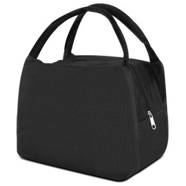 GAOHUI Insulated Lunch Bag for Men Women, Packed Small Cool Bag Lunch Box Kids, Thermal Water-Resistant Adults Lunch Box Bag for Work, School, Picnic Outdoor (Black)