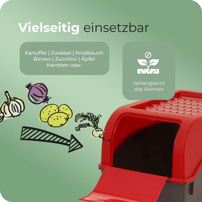 Novaliv Vegetable Box Potato Storage Container 3.5 L to 9