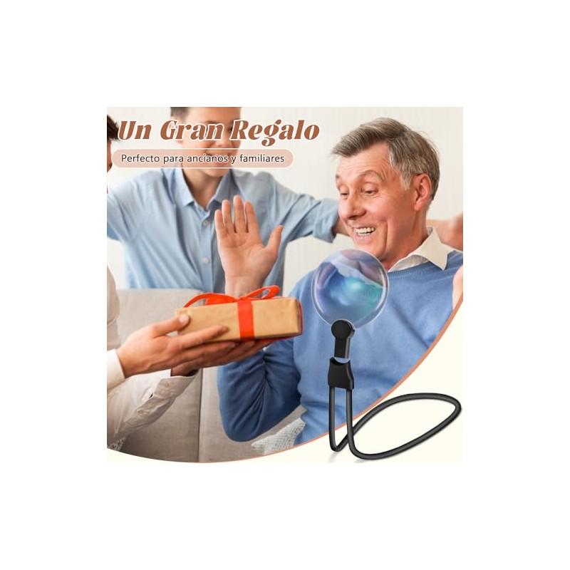 Lupa de Lectura 5X Con Soporte - Para Leer, Bordar