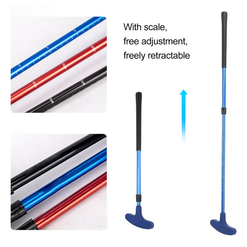 Golf Putter Retractable Adjustable Double Sides Golf Tool with Scale