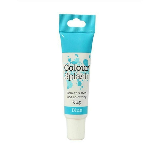 Colour Splash Food Colouring Gel Tube, Edible Ingredients, Highly Concentrated Gels, Easy to Use Squeezy Tubes, Transform Plain Cakes Into Bright, Eye-Catching Creations - Blue 25g