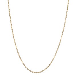 Savlano 10K Solid Gold Italian Rope 1.5mm Chain Necklace Comes With Gift Box for Women & Men - Made in Italy (18, 1.5mm)