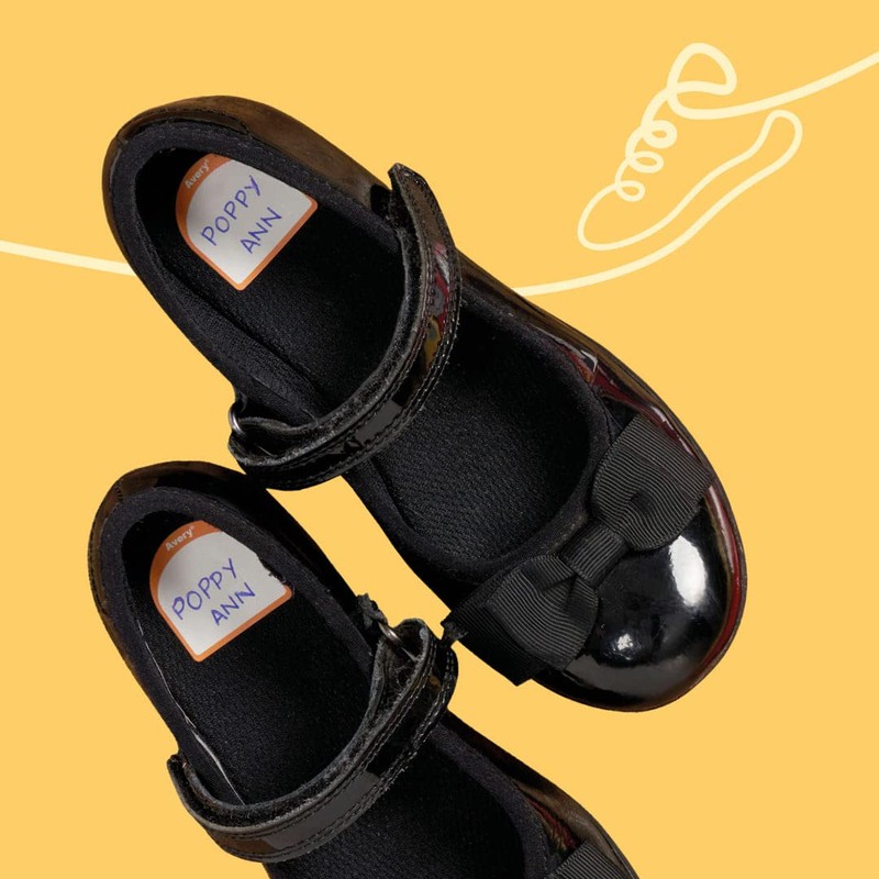Avery Shoes Labels, Name Labels, Stick on School Labels, 24