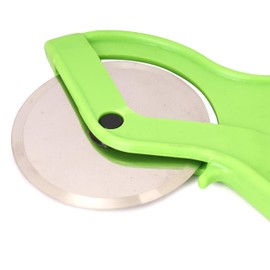 Bless-International Pizza-Cutter-Wheel Ergonomic-Pizza-Slicer Easy-To-Clean Essential-Kitchen-Tool 9-Inches (Green)