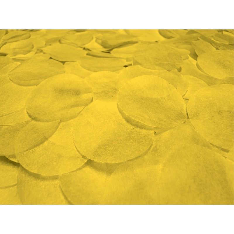 Banana Yellow Paper Confetti, 2.5cm diameter, 10 grams
