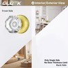 CLCTK 2 Pack Gold Dummy Door Knobs Interior, Non Turning