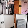 Alipis 2pcs Rv Refrigerator Door Prop Clips Secure Locking Mechanism