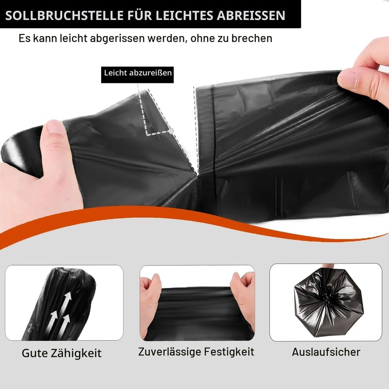Aitodos Pack of 30 Bin Liners, L x H: 65