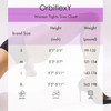 OrbiflexY 2 Pairs Black Sheer Pantyhose Reinforced Toes Tight-Knit Tear-Resistant