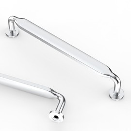 Asidrama 10 Pack 5 Inch(128mm) Polished Chrome Kitchen Cabinet Handles, Cabinet Pulls Kitchen Cabinet Hardware for Cupboard Drawer Pulls