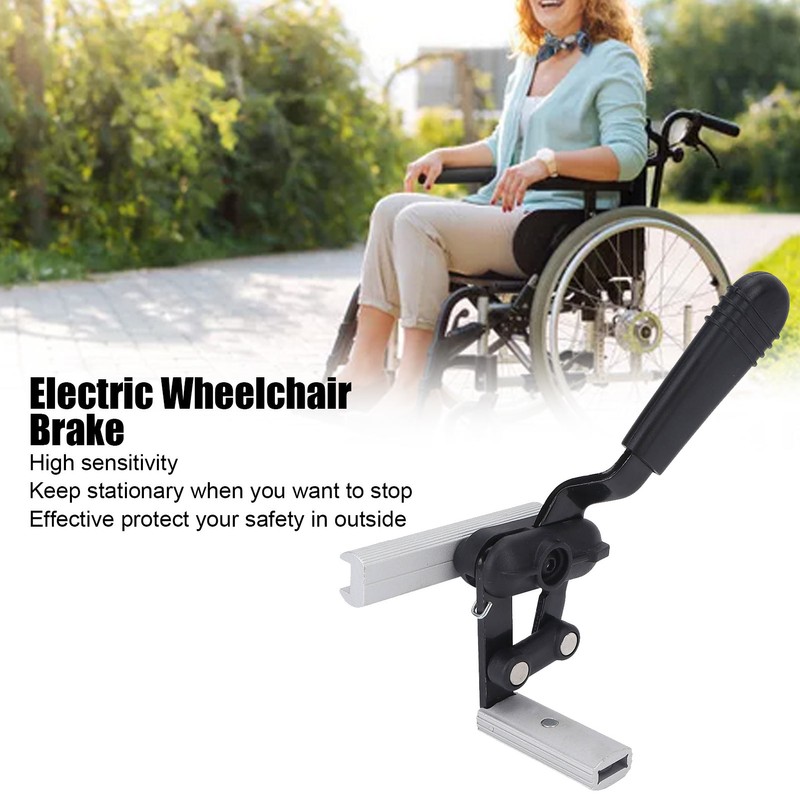 25mm Wheelchair Arm Brake High Sensitivity Aluminium Alloy Hand Brake