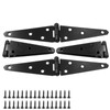 Hordion 4Pcs Strap Hinge Shed Door Hinges, 5 Inch Heavy