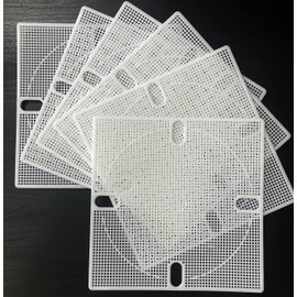 Rolling Fun 6-Pack Rice Paper Rolling Tray R22 Square Design - Vietnamese Cuisine Tool